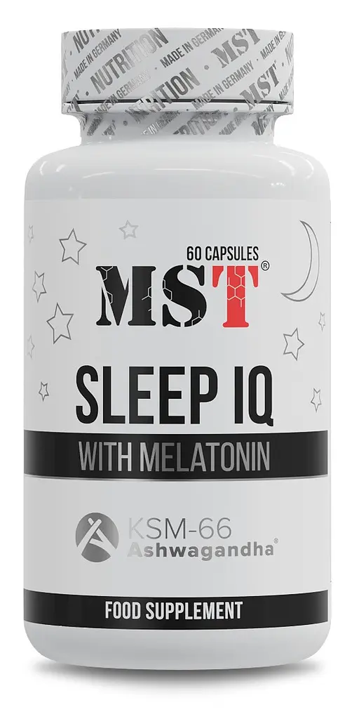 MST® Рослинний комплекс для покращення сну з мелатоніном Sleep IQ - 60 капсул