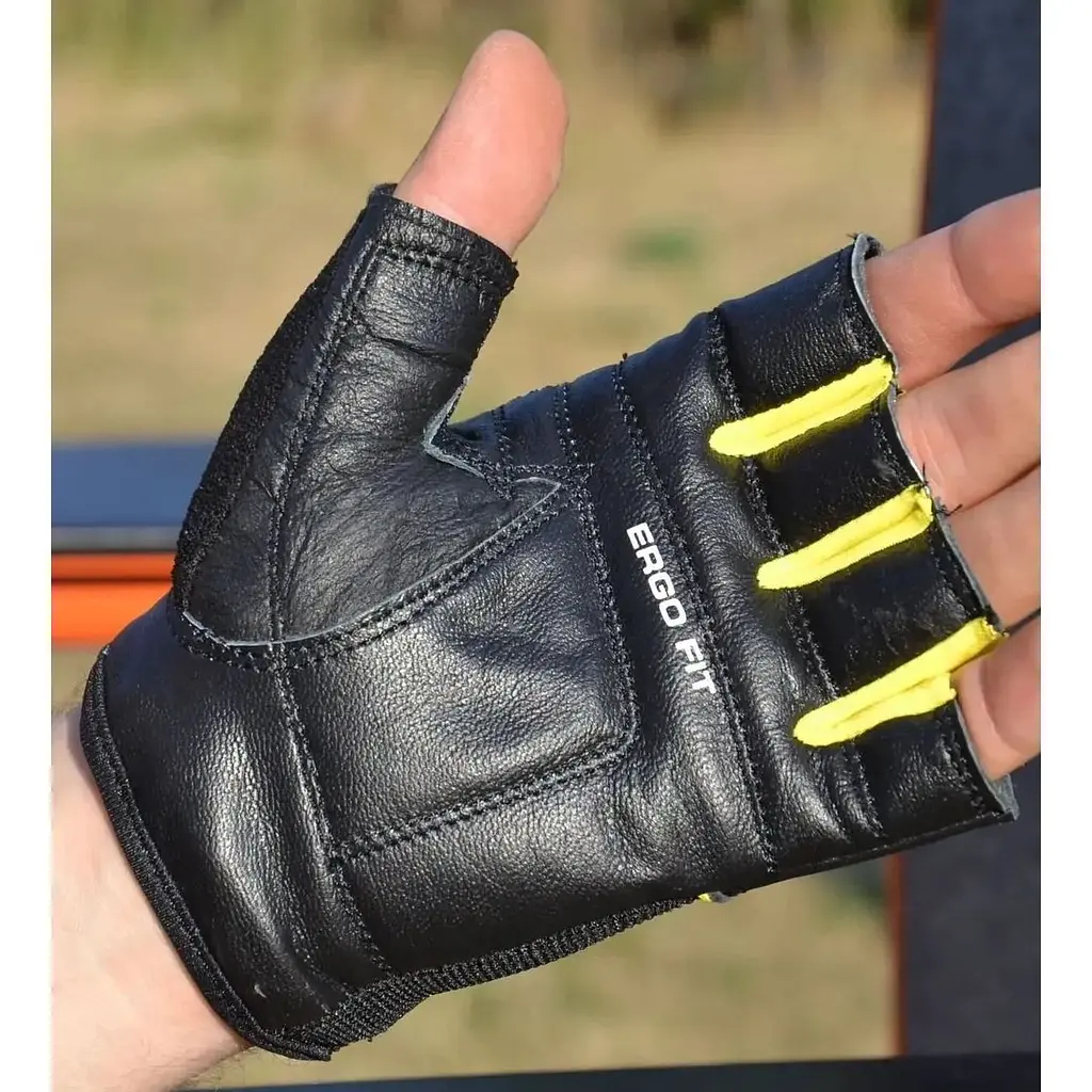 Рукавички для фітнесу PowerPlay PP-9058 Black/Yellow S - фото 3
