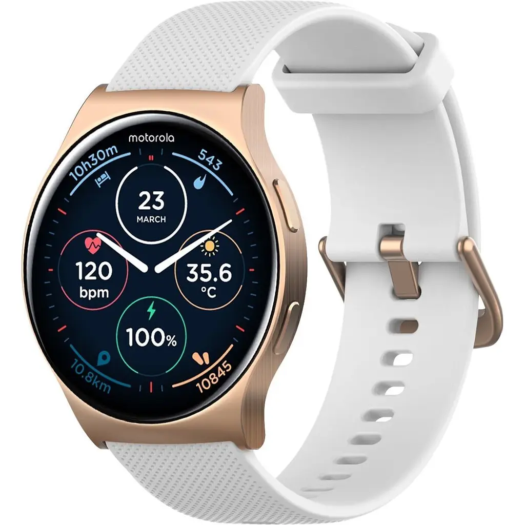 Смарт-часы Motorola Moto Watch 120 Rose Gold (MOSWZ120-RG) [138668] - фото 1