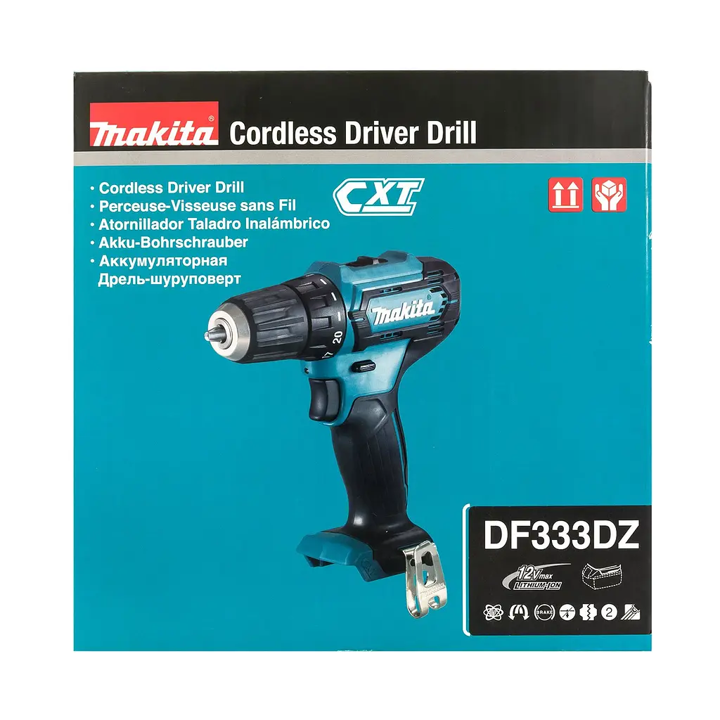 Шурупокрут акумуляторний Makita DF333DZ (30 Нм, 0.8-10 мм, CXT, без акумуляторів та зарядного пристрою) - фото 6