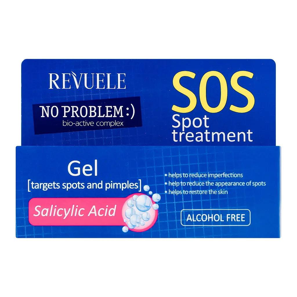 Гель с салициловой кислотой от прыщей Revuele No Problem SOS Spot Treatment Gel with Salicylic Acid 25 мл - фото 3