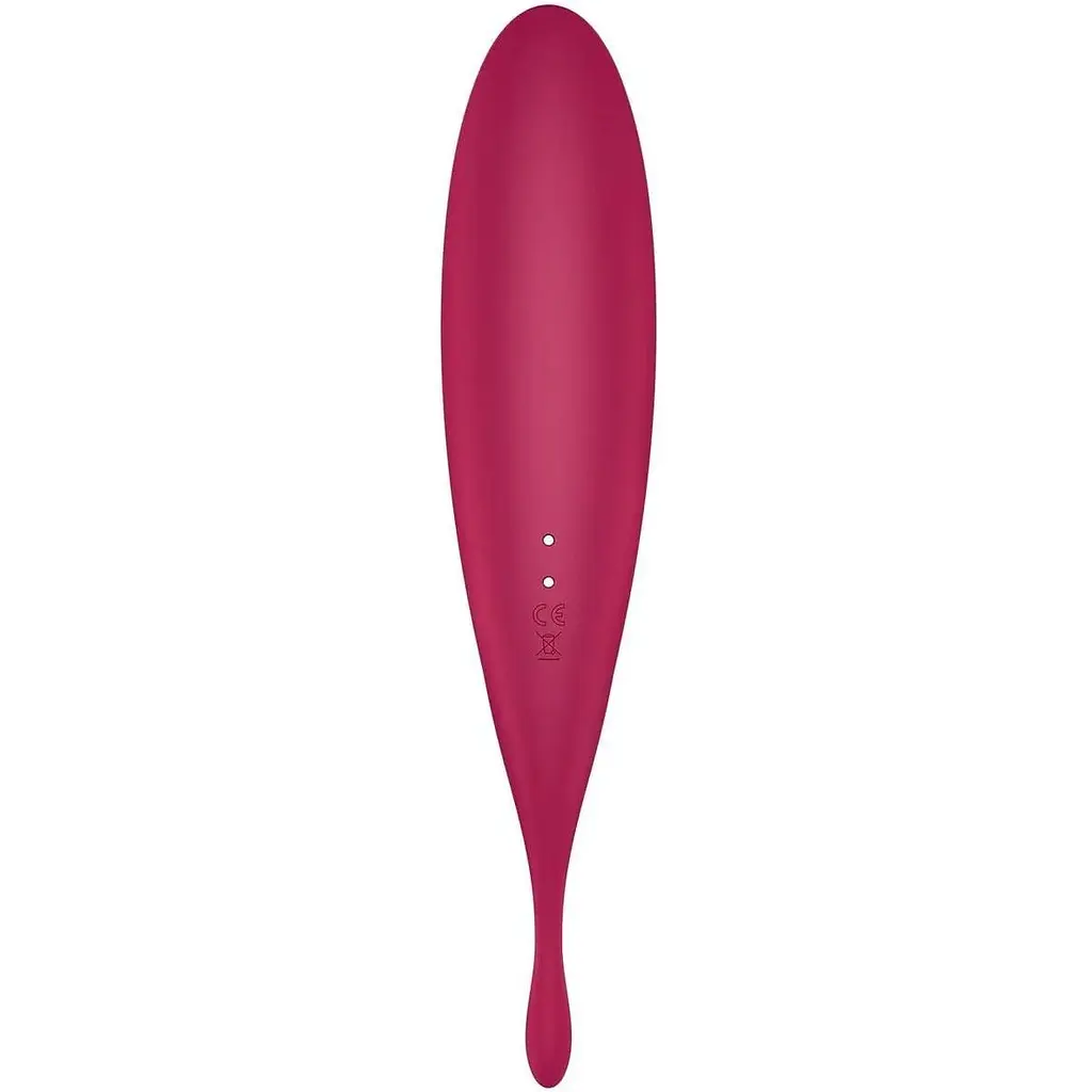 Вакуумний вібратор Satisfyer Twirling Pro+ Червоний - фото 5