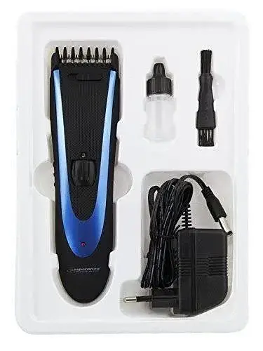 Машинка для стрижки Esperanza EBC004 Apollo, Black/Blue, живлення мережа/акумулятор, індикатор заряду батареї, ширина ножа 40 мм - фото 3