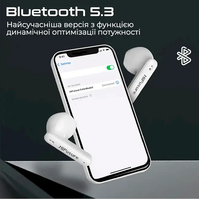 Навушники HiFuture ColorBuds2 White - фото 11