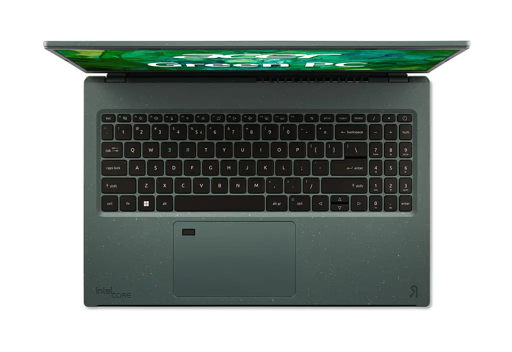 Ноутбук Acer Aspire Vero AV15-53P 15.6' FHD IPS, Intel i5-1335U, 16GB, F512GB, UMA, Lin, зелений (NX.KN5EU.002) - фото 6