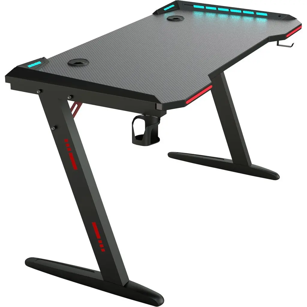 Комп'ютерний ігровий стіл GT Racer T-1226 Black [125819] - фото 2