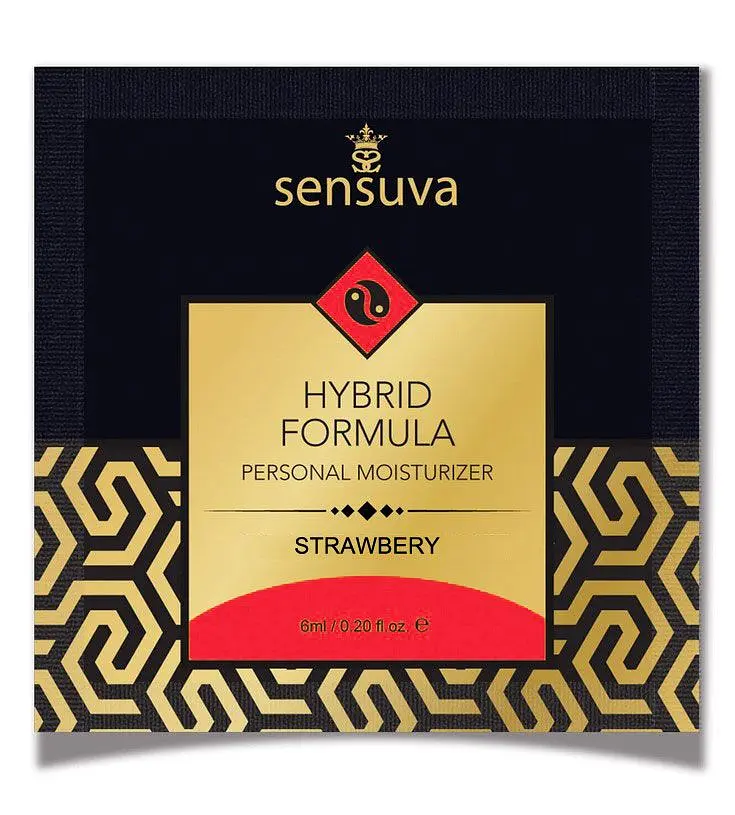 Пробник лубриканту Sensuva Hybrid Formula Strawberry, 6 мл
