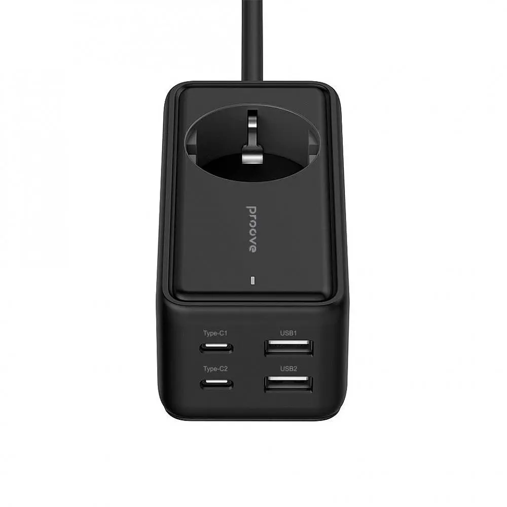 Сетной фильтр Proove Power Strip Homester PD-03 1AC 65W (2 Type-C + 2USB) black (PSP165220001) - фото 6
