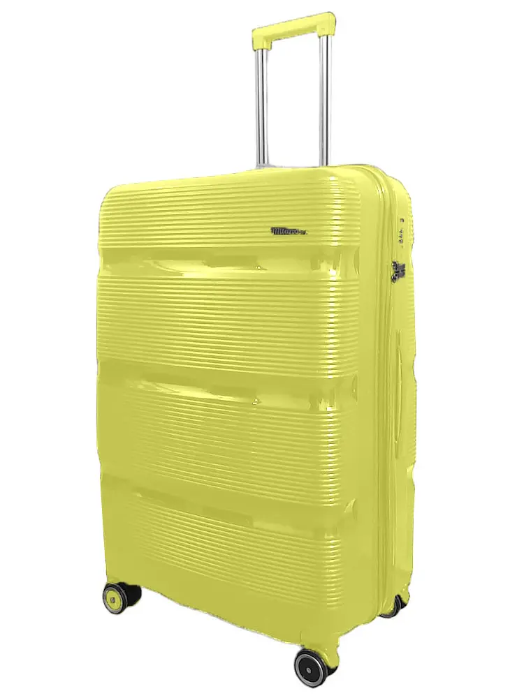 Валіза велика Milano bag 0307 поліпропілен Жовтий - фото 2