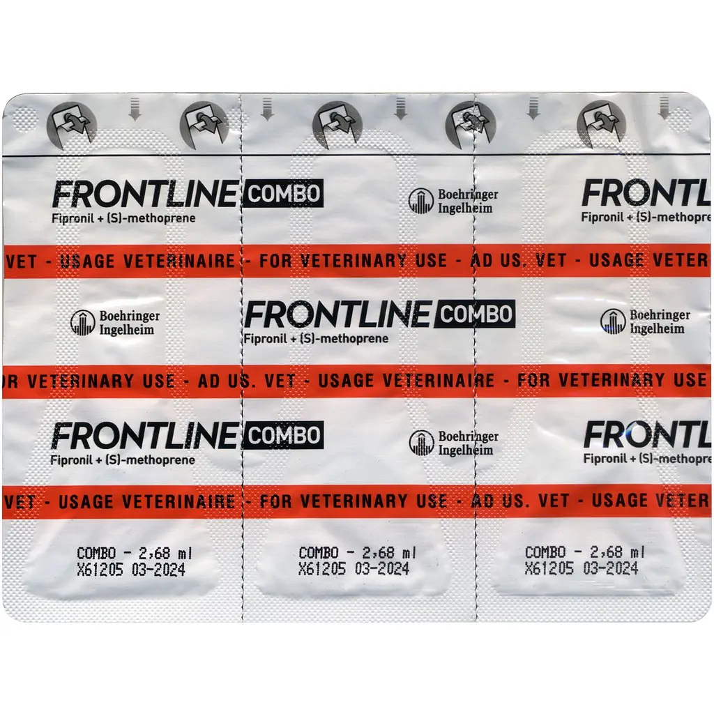 Краплі Boehringer Ingelheim Frontline Combo від бліх та кліщів для собак 20-40 кг 8.04 мл (3 шт. х 2.68 мл) (159919) - фото 4