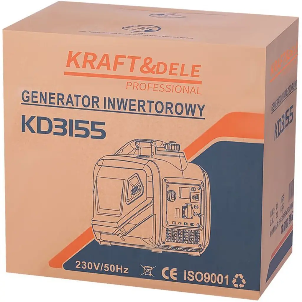 Інверторний бензиновий генератор Kraft&Dele KD3155 [160210] - фото 14
