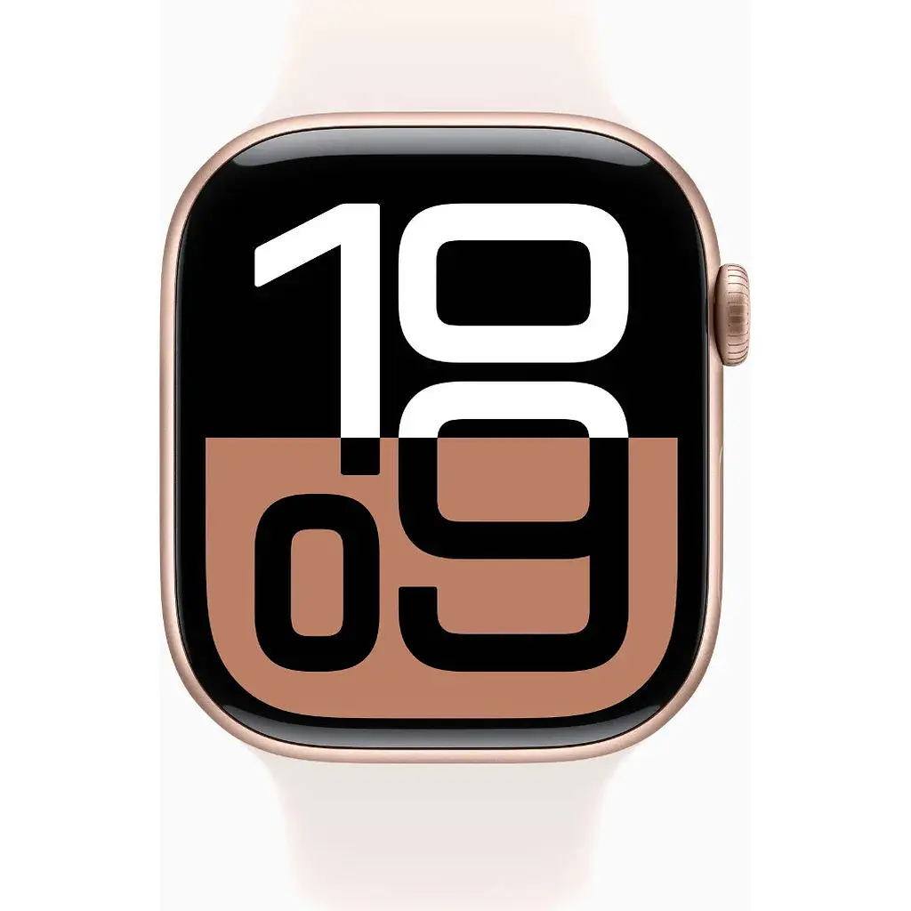 Смарт-годинник Apple Watch Series 10 GPS 46mm Rose Gold Alu. Case w. Light Blush Sport Band - M/L (MWWU3) - фото 2