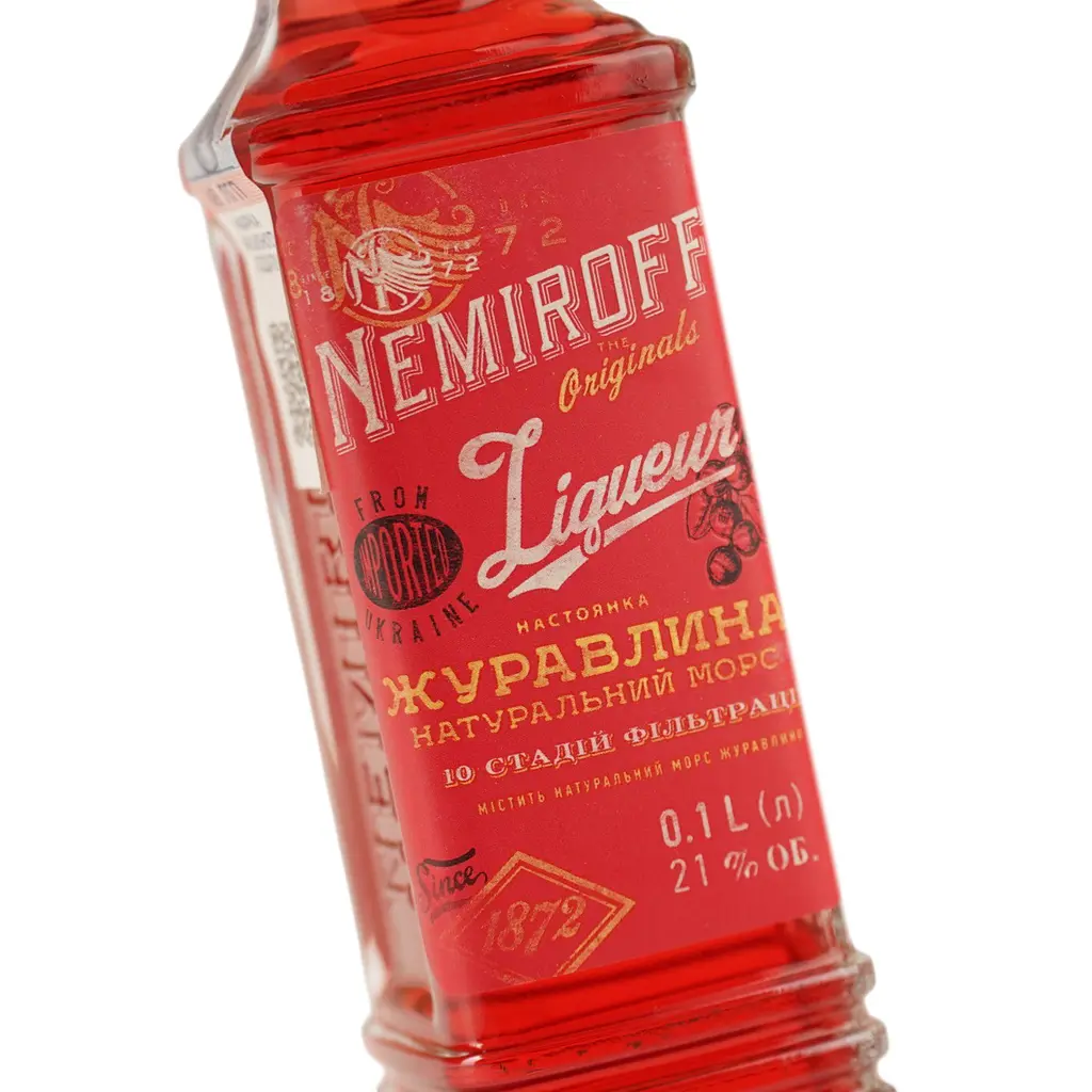Настойка Nemiroff Originals Клюква 21% 0.1 л - фото 7