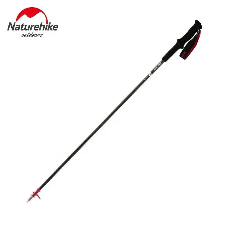 Трекінгова палиця Naturehike ST08 NH18D020-Z) складна - 120 см - бордова - фото 7