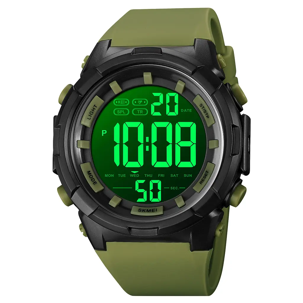 Чоловічий наручний годинник 1845AG Army Green Skmei acs0030546 - фото 2