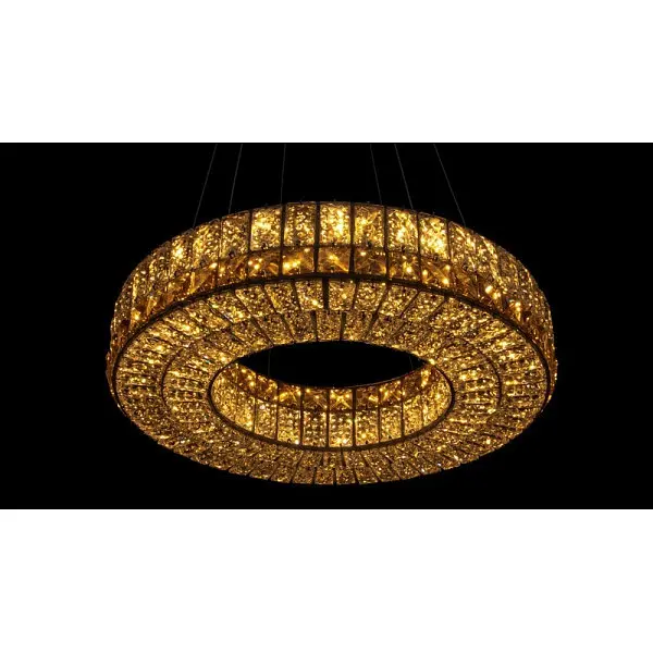 Люстра светильники потолочне светодиодные лед з кришталем 8005-500 Ring - фото 3