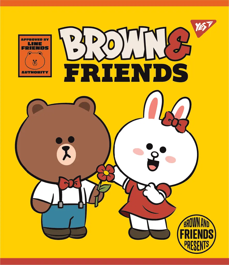 Зошит Yes Line Friends А5 в лінійку 12 аркушів (766806) - фото 5