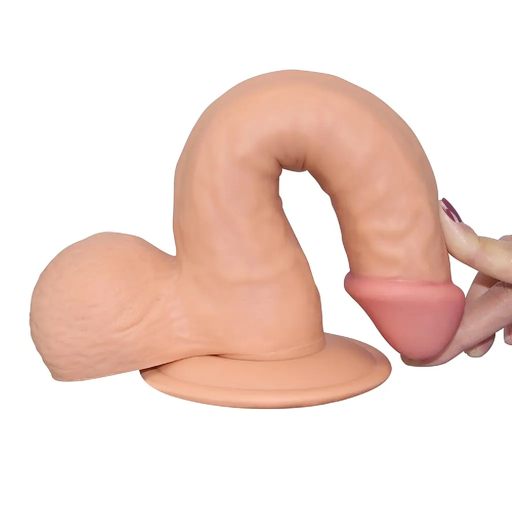 Вагинальный фаллоимитатор Lovetoy The Ultra Soft Dude 20 см телесный - фото 6