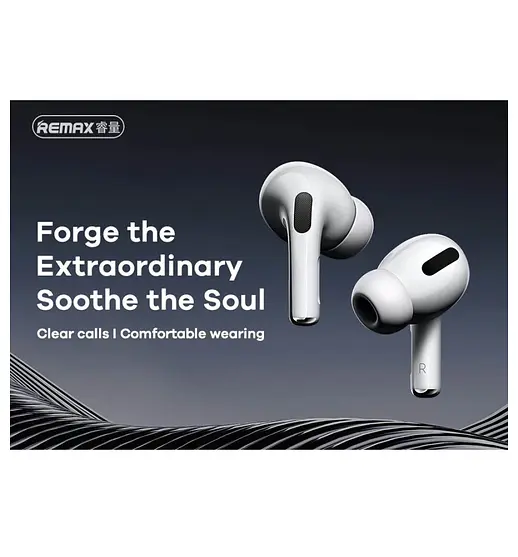 Бездротові навушники TWS REMAX PD-BT533N Pro ,ANC+ENC, Support in-ear detection and wireless chargin, IPX4, White - фото 3