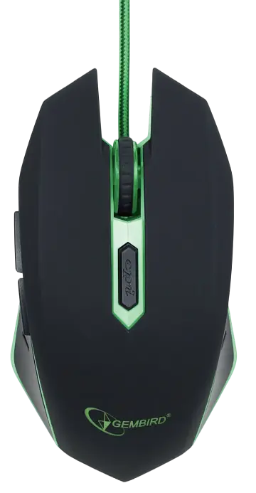 Миша Gembird MUSG-001-G Green Black - фото 2