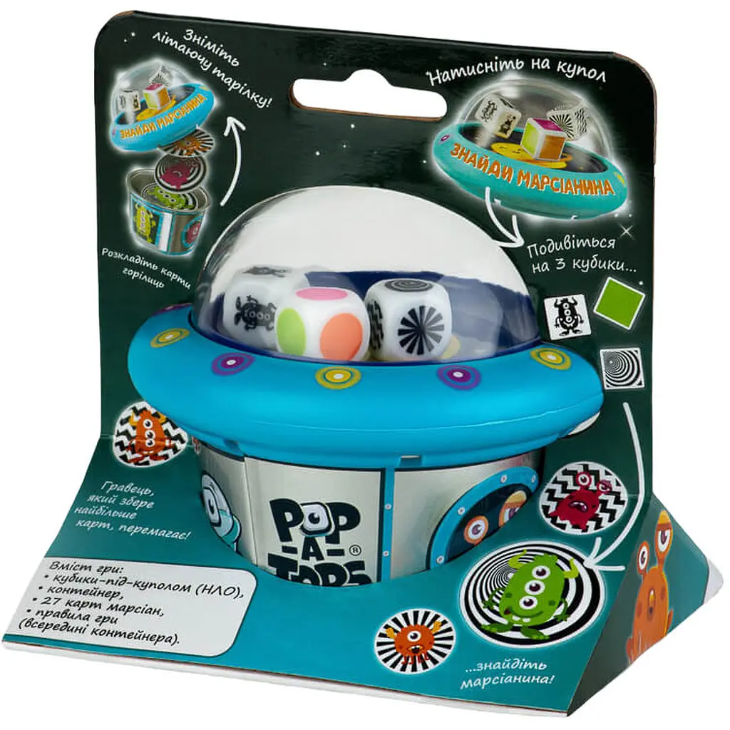 Настольная игра Pop-A-Tops: Найди марсианина (FGS62) - фото 2