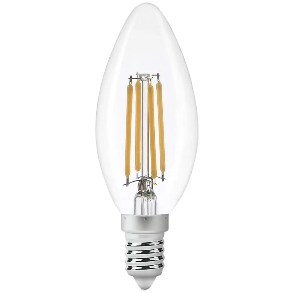 LED лампа Titanum Filament C37 4W E14 4100K (TLFC3704144) - фото 2