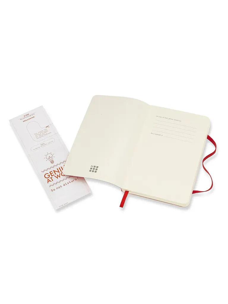 Записник Moleskine Classic кишеньковий, Нелінований Червоний М’який (QP613F2) - фото 3