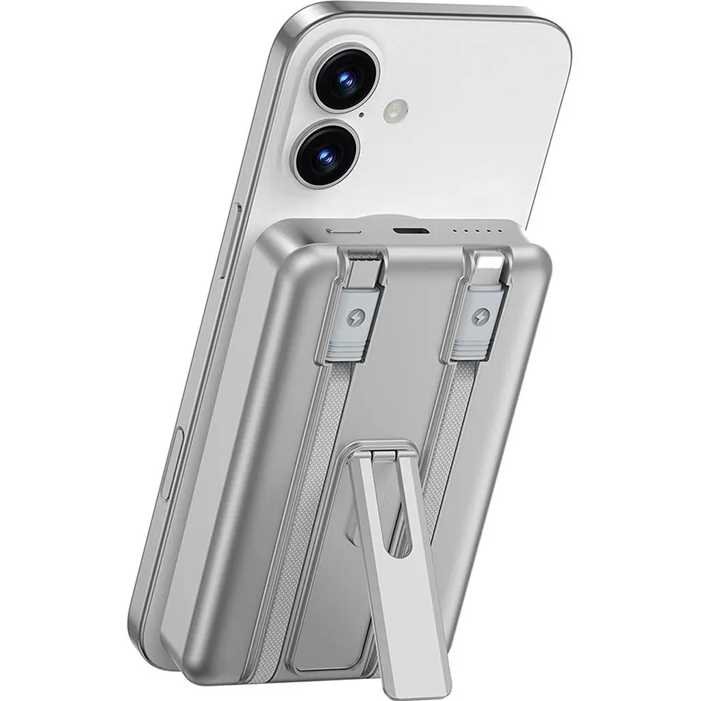 Внешний аккумулятор WiWU Elite Wi-P056 10000mAh 22.5W Silver (6977703652390) [161281] - фото 8