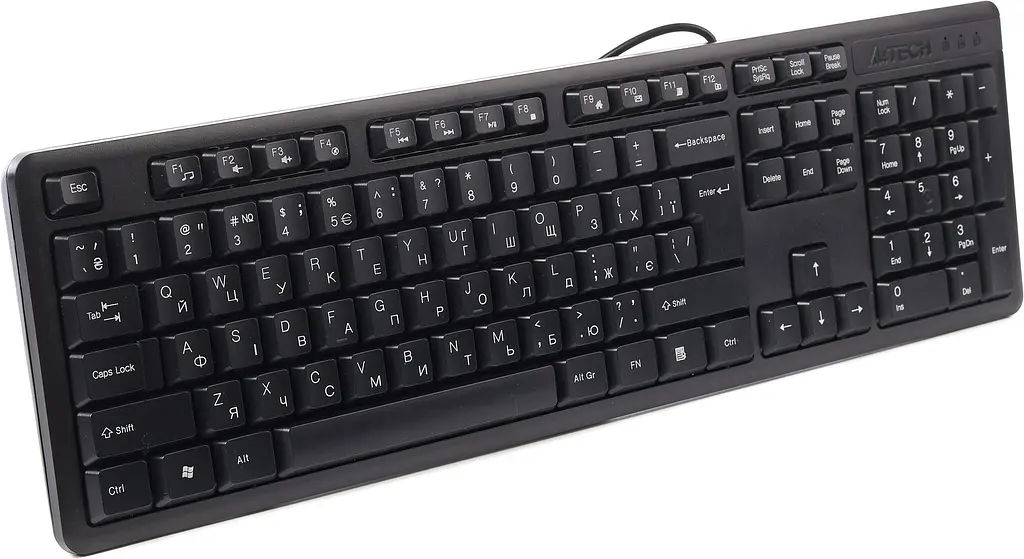 Клавіатура A4Tech KK-3 USB black - фото 2