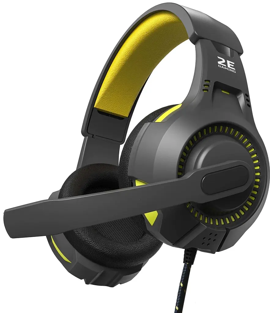 Ігрова гарнітура 2E Gaming HG300 LED 3.5mm (2E-HG300BK )Black (2E-HG300BK) - фото 2