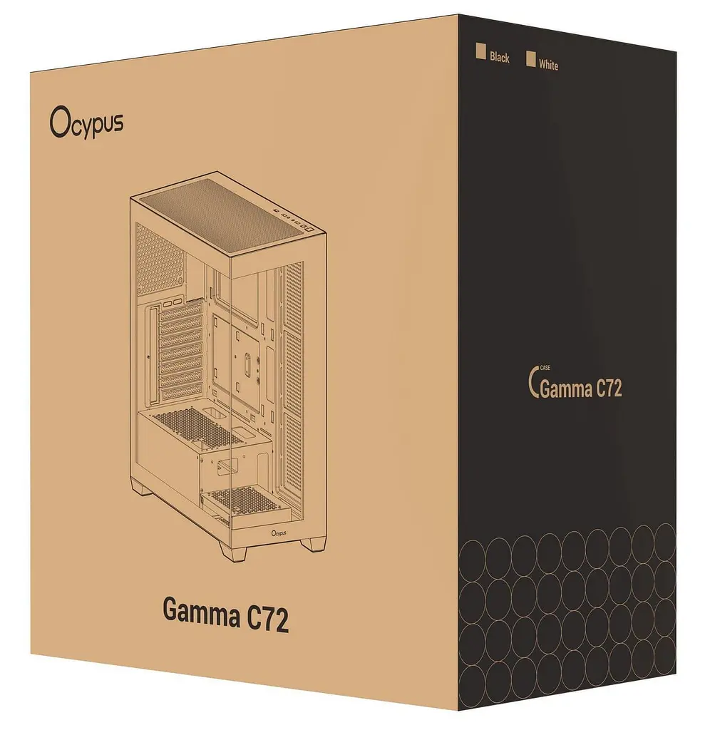 Корпус Ocypus Gamma C72 Black (GAMMA-C72-BKD000XX-GL) - фото 9