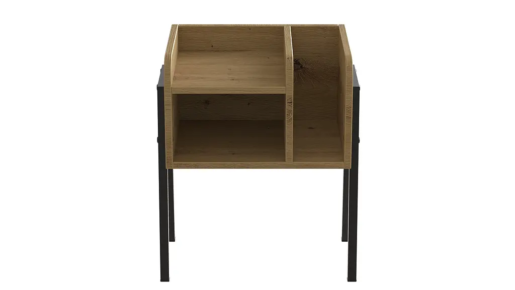 Тумба модульная Ferrum-decor Амели 540x450x320 металл Черный ДСП Дуб Артизан 16 мм (FRD-103009) - фото 3
