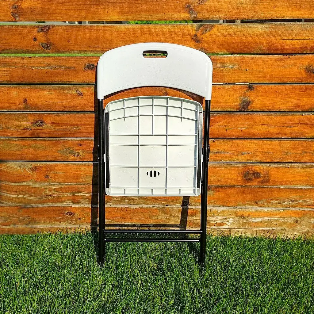 Складний стілець Wall Sticker 46х52х79 см білий SW-00001609 - фото 2