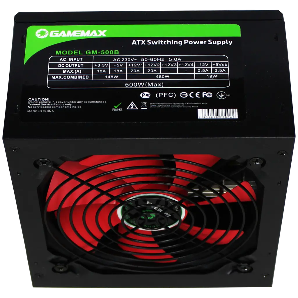 Блок живлення GameMax GM-500B 500W (GM-500B) Б/В - фото 2