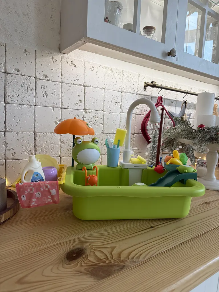 Кухонный игровой набор с краном и циркуляцией воды Развивающая игрушка для детей - фото 5