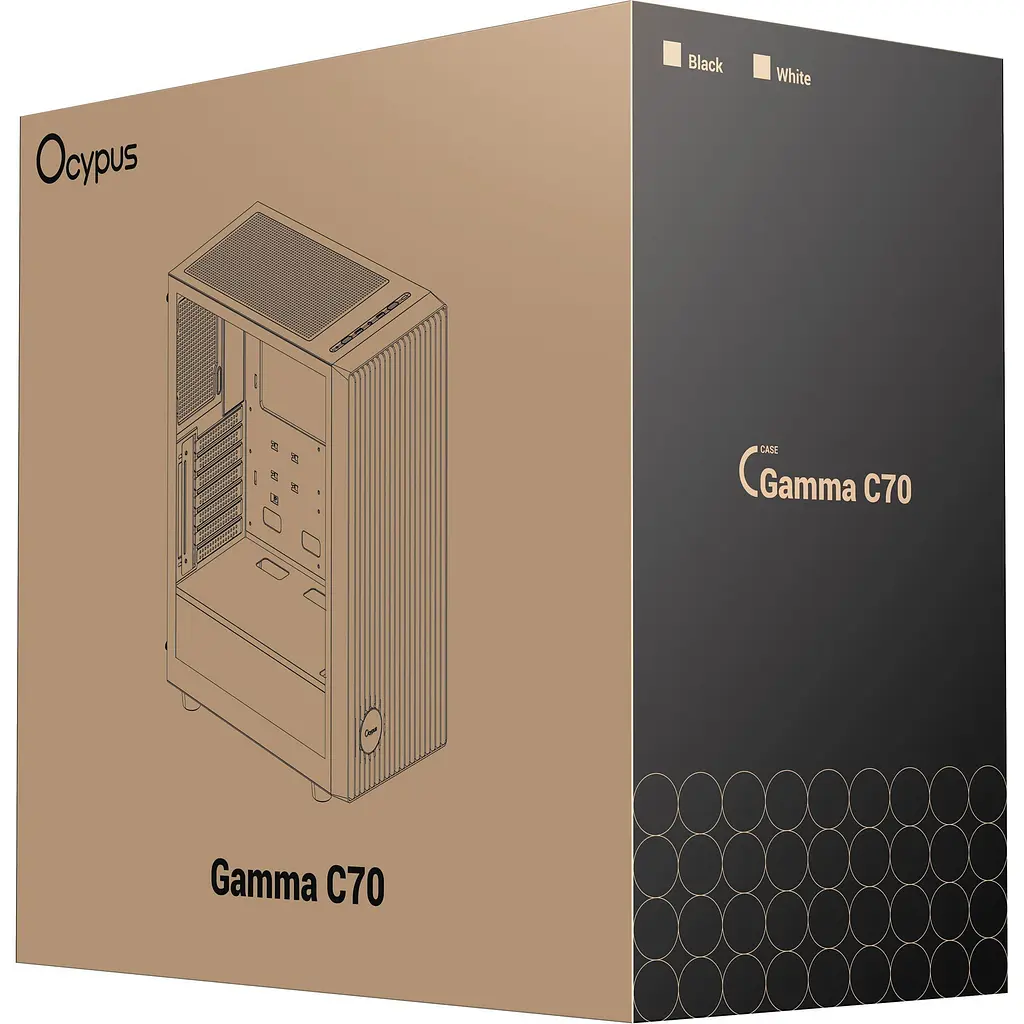 Корпус Ocypus Gamma C70 White (GAMMA-C70-WHG000XX-GL) [165772] - фото 9