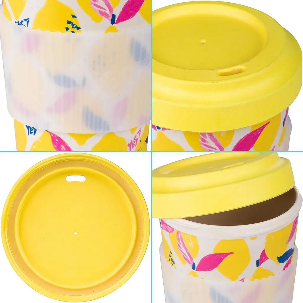 Склянка Yes Hotch Potch Lemonade, бамбукова, 400 мл, жовта (707307) - фото 2
