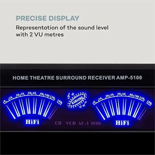 Підсилювач звуку Auna AMP 5100 BT 5.1 (10034620) - фото 4