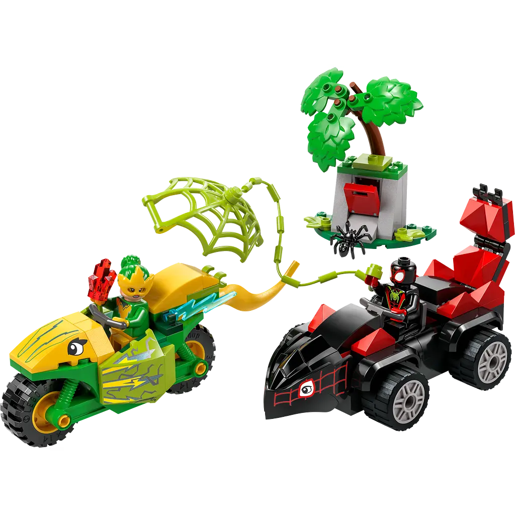Конструктор LEGO Marvel Гонки на электромобилях с динозаврами, 124 детали (11198) - фото 3