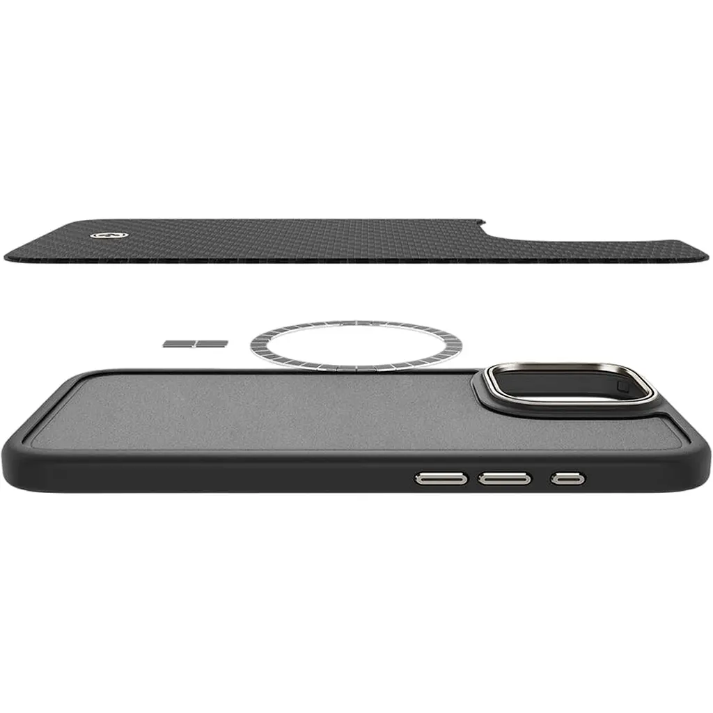 Чохол Spigen Enzo Aramid with MagSafe для Apple iPhone 16 Pro Max Black Natural (ACS08501) [117848] - фото 8