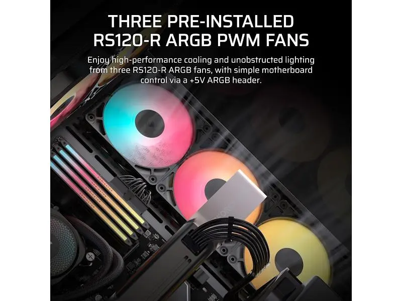 Корпус Corsair 3500X RS-R ARGB Blak (CC-9011322-WW) - фото 4