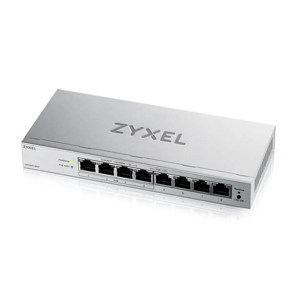 Комутатор ZYXEL GS1200-8HP v3 (GS1200-8HPV3-EU0101F) - фото 4