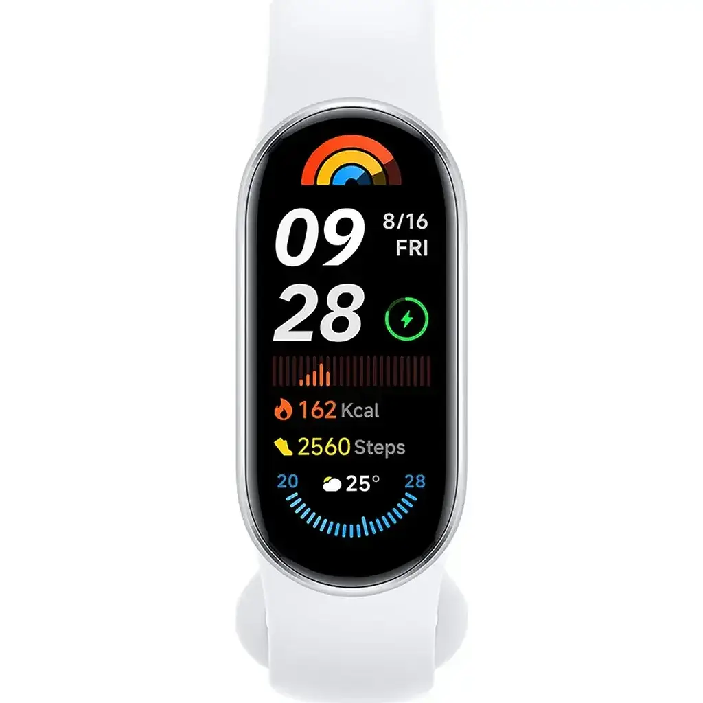 Ремінець для фітнес-браслета Xiaomi Mi Band 9 фітнес сріблястий - фото 2