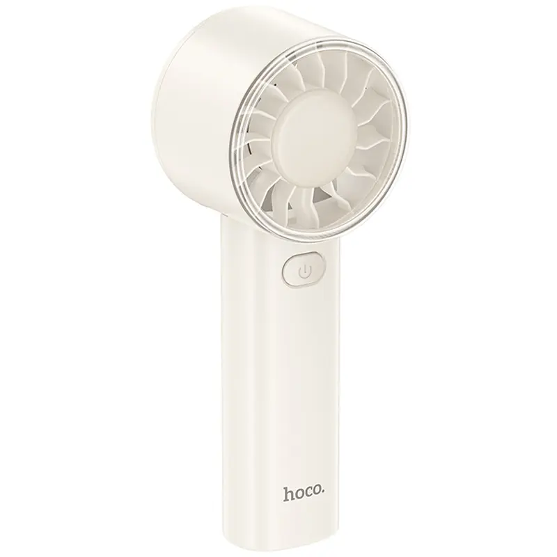 Портативний вентилятор Hoco HX600 handheld folding fan 1200 mAh White