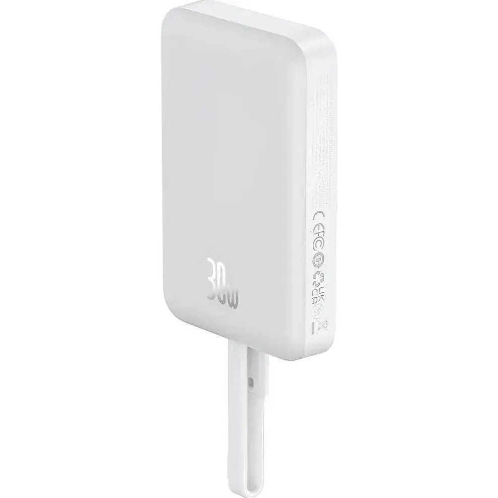 Зовнішній акумулятор Baseus Magnetic Mini 10000mAh 30W White (P1002210B223-00) [140838] - фото 8