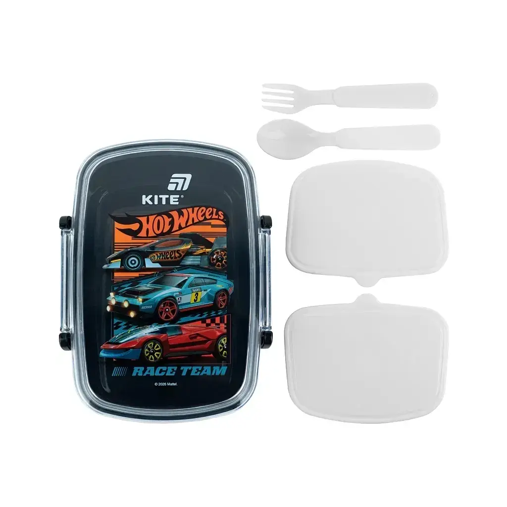 Ланч-бокс детский Kite Hot Wheels з наповненням 750 мл (HW26-181) - фото 5