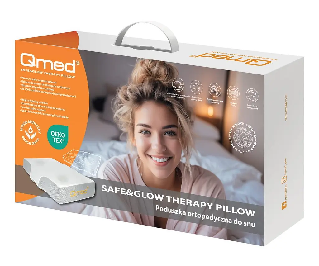 Подушка від зморшок сну Safe&Glow Therapy Pillow Qmed med0001380 - фото 2