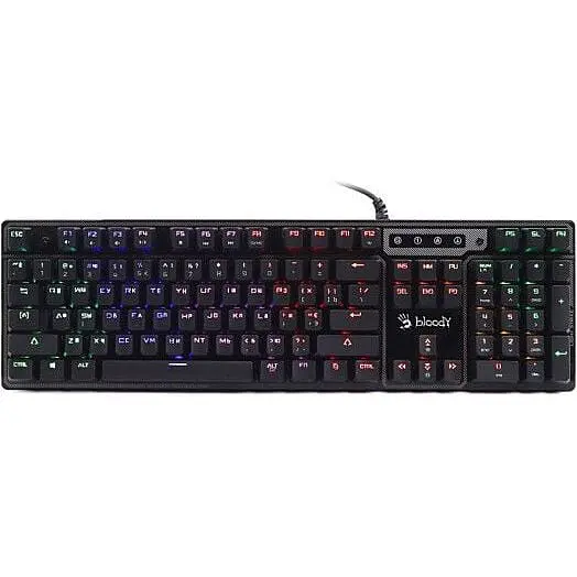 Клавиатура проводная A4Tech Bloody B750N USB Black - фото 2