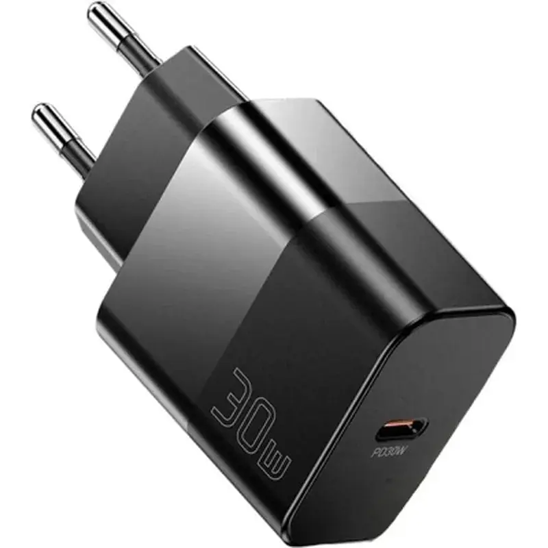 Зарядний пристрій Essager USB-C PD30W + cable USB-C to USB-C 60W black (E30JSB1-SYTT1-T) - фото 3