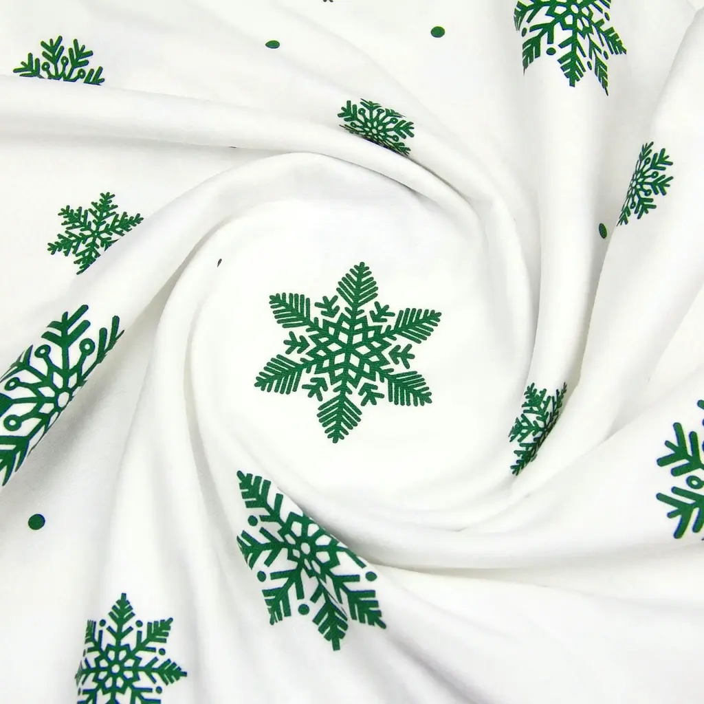 Наволочка фланель 70х70 SNOWFLAKES EVERGREEN COSAS (4822052474181) - фото 3